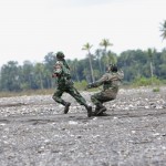 Indonesian soldiers shot